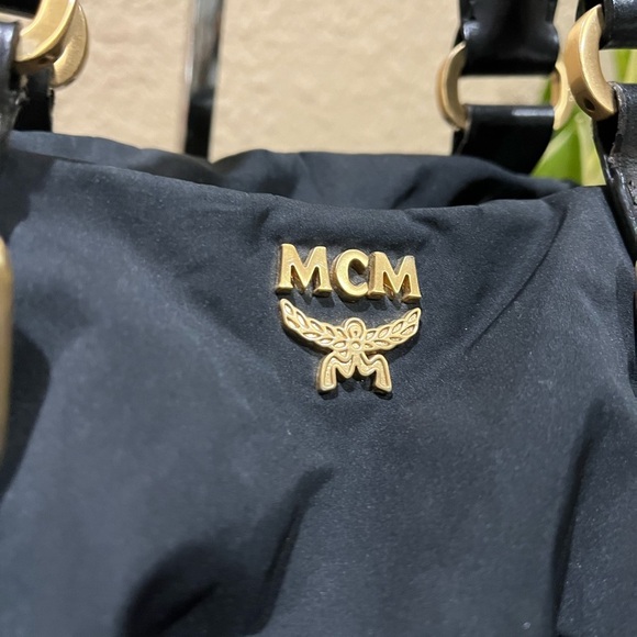 MCM 2WAY BLACK POLYESTER BAG - Picture 3 of 16